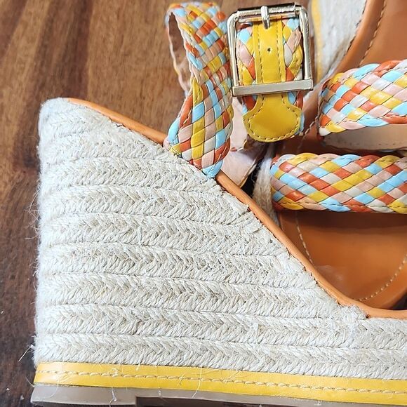 EUC Madden Girl Braided Narla Strappy Wedges - Picture 2 of 6